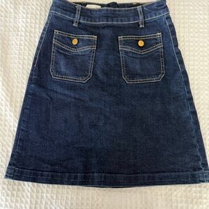 Denim A-Line Skirt